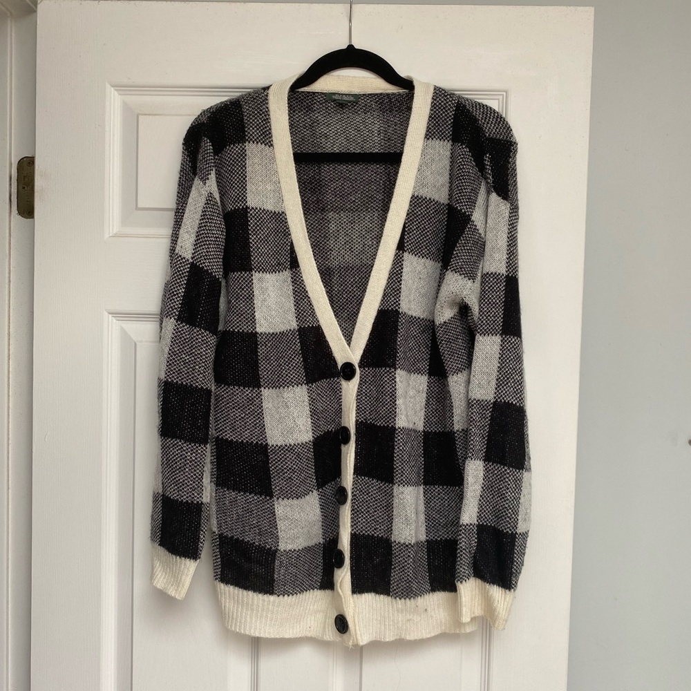 Wild Fable Oversized Checkered Cardigan